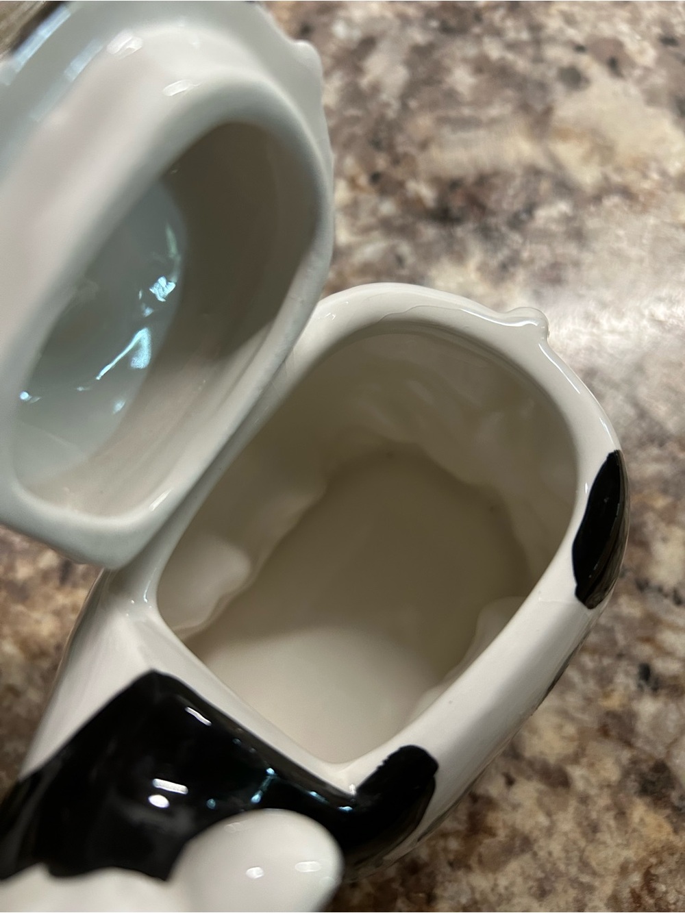 Black & White Ceramic Cow Creamer and Sugar Set - Unbranded - Picture 6 of 7